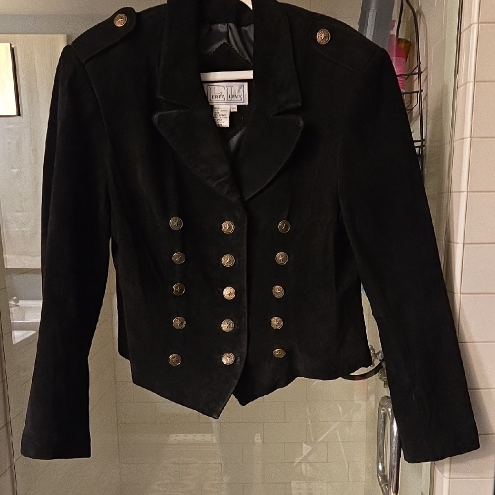 Erez Levy Black Double-Breasted Blazer
